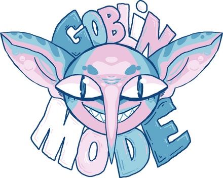 'Goblin Mode' Sticker: Transgender Colors