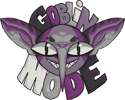 'Goblin Mode' Sticker: Asexual / Demisexual Colors