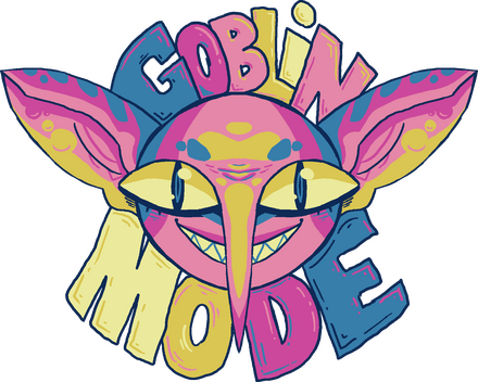 'Goblin Mode' Sticker: Pansexual Colors