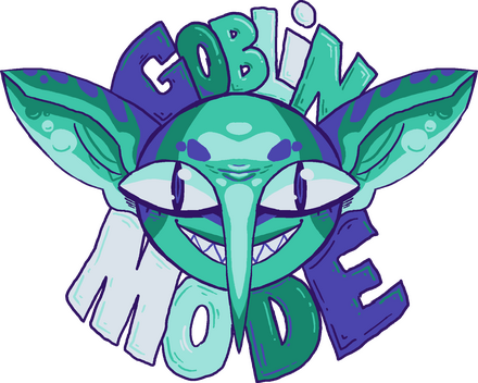 'Goblin Mode' Sticker: MLM / Gay Colors