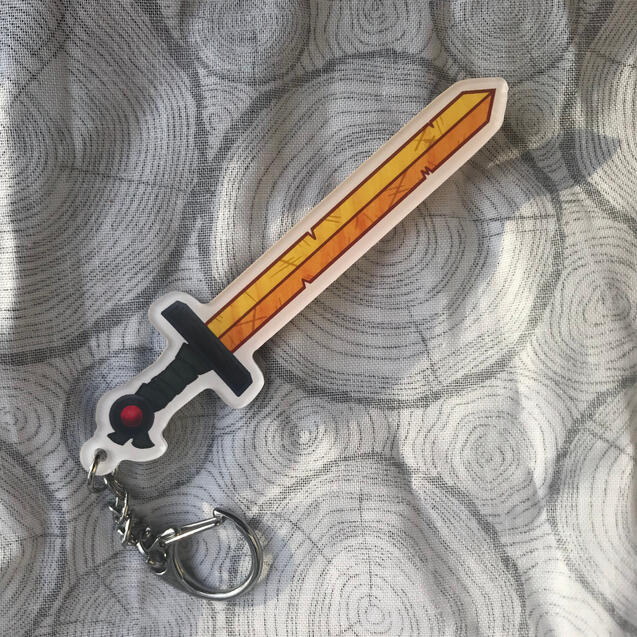 Gold Sword keychain